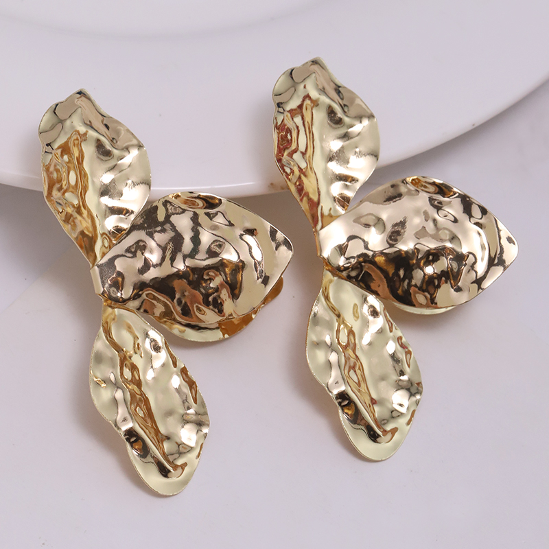 1 Pair Simple Style Classic Style Flower Plating Alloy Silver Plated Ear Studs display picture 4