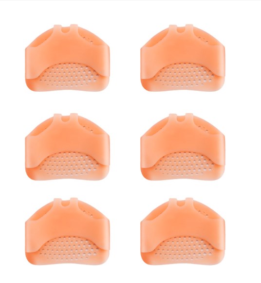 Solid Color Shoe Accessories Silica Gel Damping Comfort Non-slip Heels All Seasons Forefoot Pad display picture 4