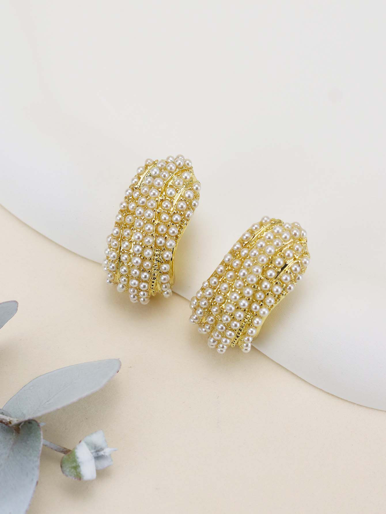 1 Pair Simple Style Geometric Flower Enamel Inlay Alloy Rhinestones Pearl Drop Earrings Ear Studs display picture 31