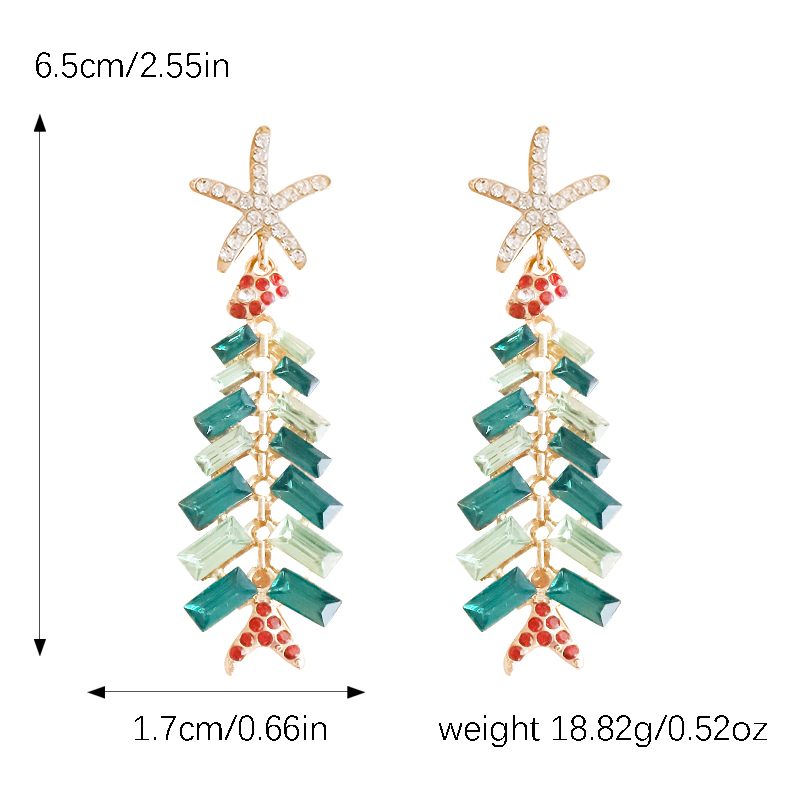 1 Pair Classical Ethnic Style Leaf Leaves Tassel Plating Inlay Alloy Artificial Gemstones Gold Plated Drop Earrings display picture 1