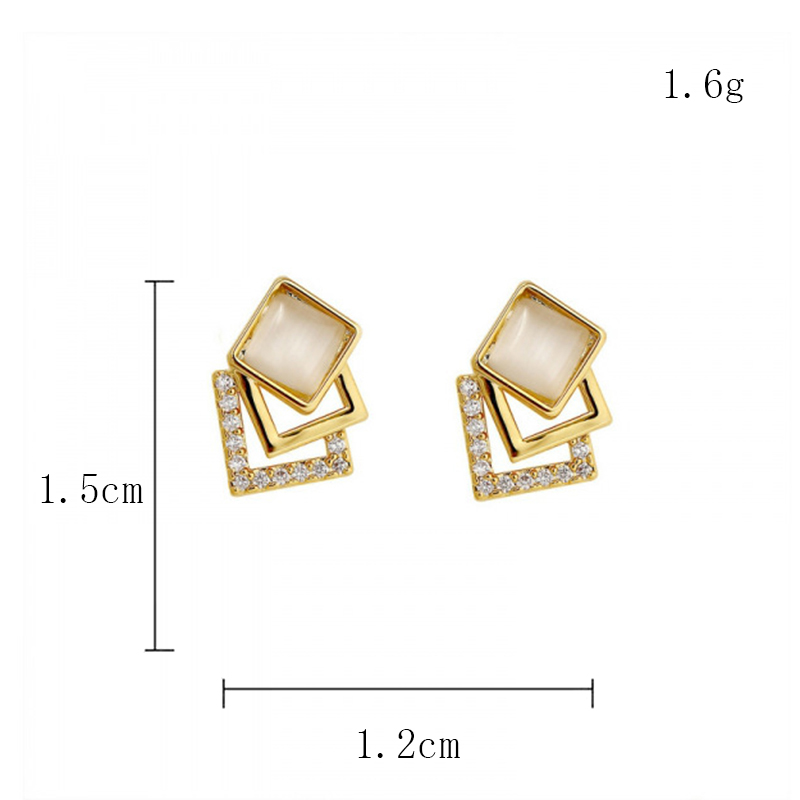 Wholesale Jewelry Elegant Simple Style Shiny Flower Alloy Rhinestones 24k Gold Plated Plating Inlay Ear Studs display picture 26