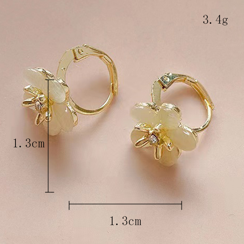 Wholesale Jewelry Elegant Simple Style Shiny Flower Alloy Rhinestones 24k Gold Plated Plating Inlay Ear Studs display picture 41