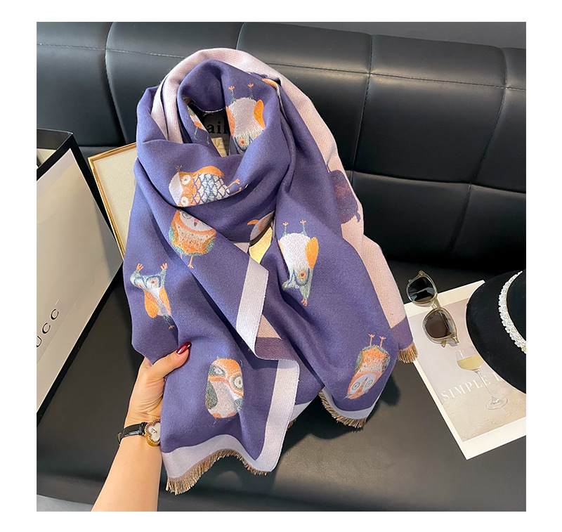 Women's Cute Sweet Owl Polyester Shawl display picture 10