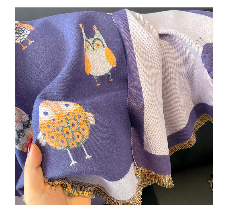 Women's Cute Sweet Owl Polyester Shawl display picture 11