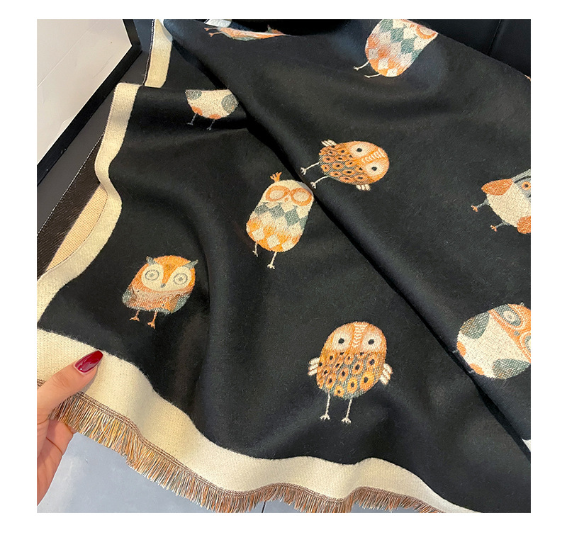 Women's Cute Sweet Owl Polyester Shawl display picture 17