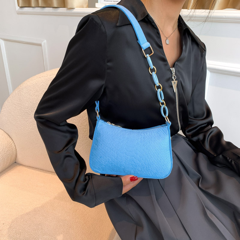 Women's All Seasons Felt Solid Color Vintage Style Square Zipper Shoulder Bag display picture 2