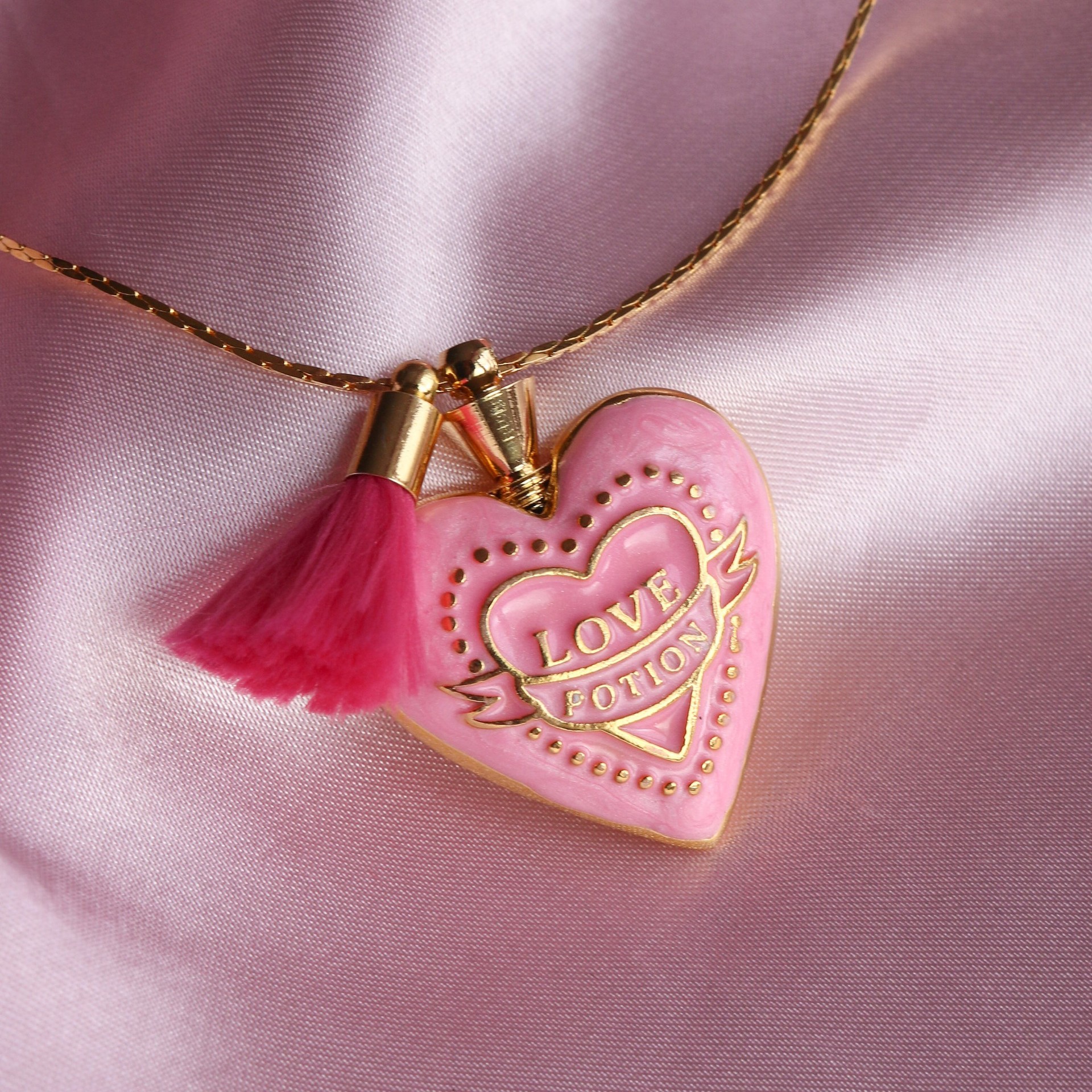 Casual Simple Style Heart Shape Copper 18k Gold Plated Pendant Necklace In Bulk display picture 4