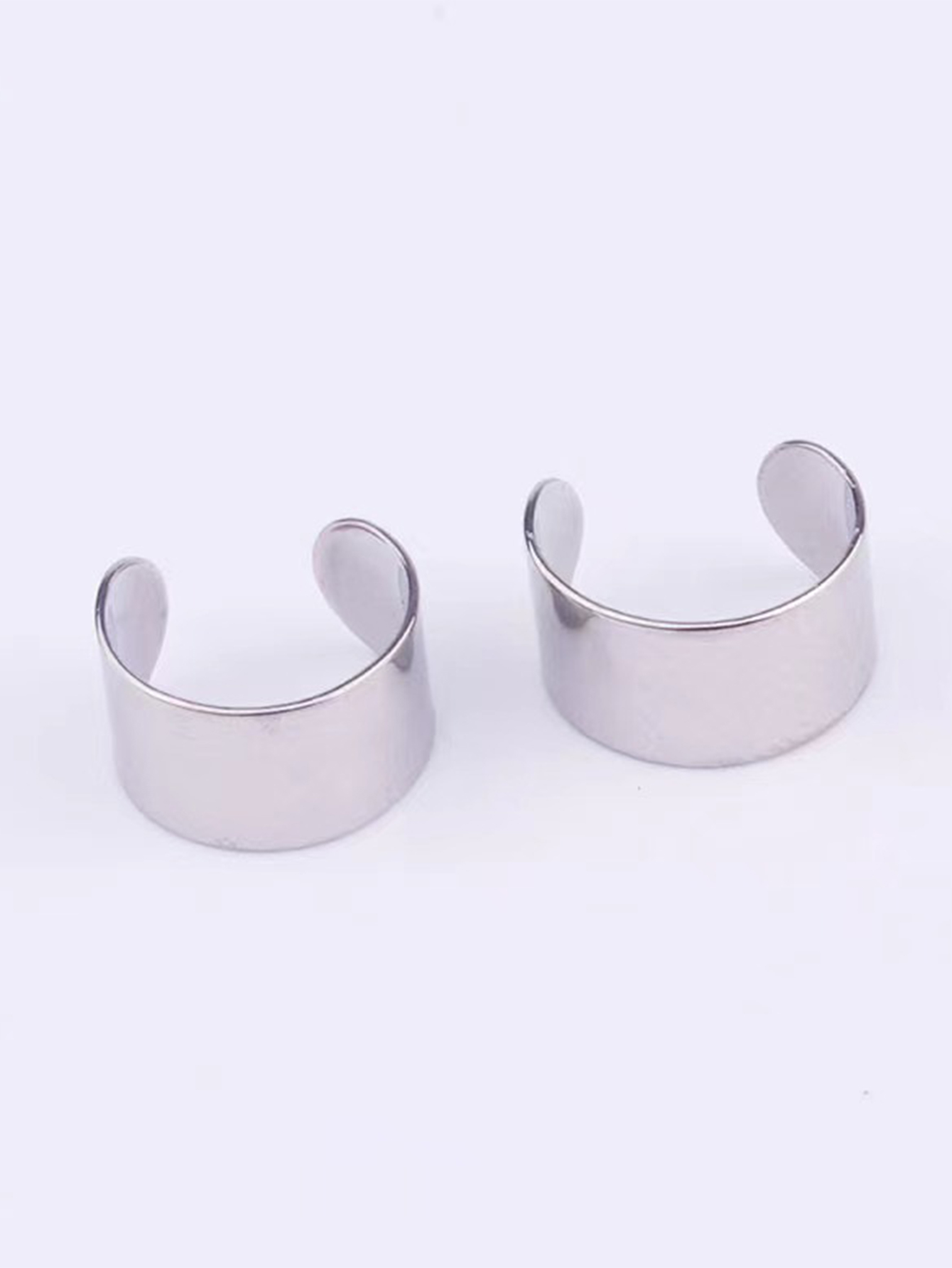 1 Piece Hip-hop Simple Style C Shape Plating Metal Stainless Steel 18k Gold Plated Ear Cuffs display picture 6