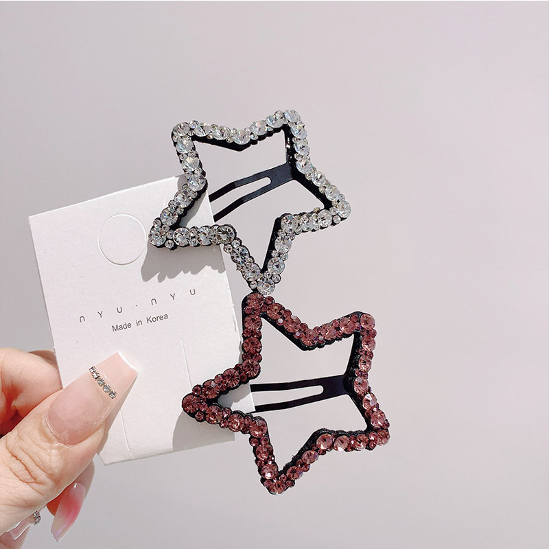 Cute Star Rhinestone Diamond Hair Clip display picture 5