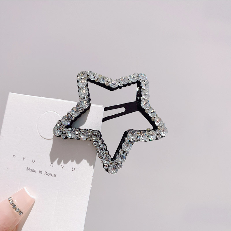 Cute Star Rhinestone Diamond Hair Clip display picture 8