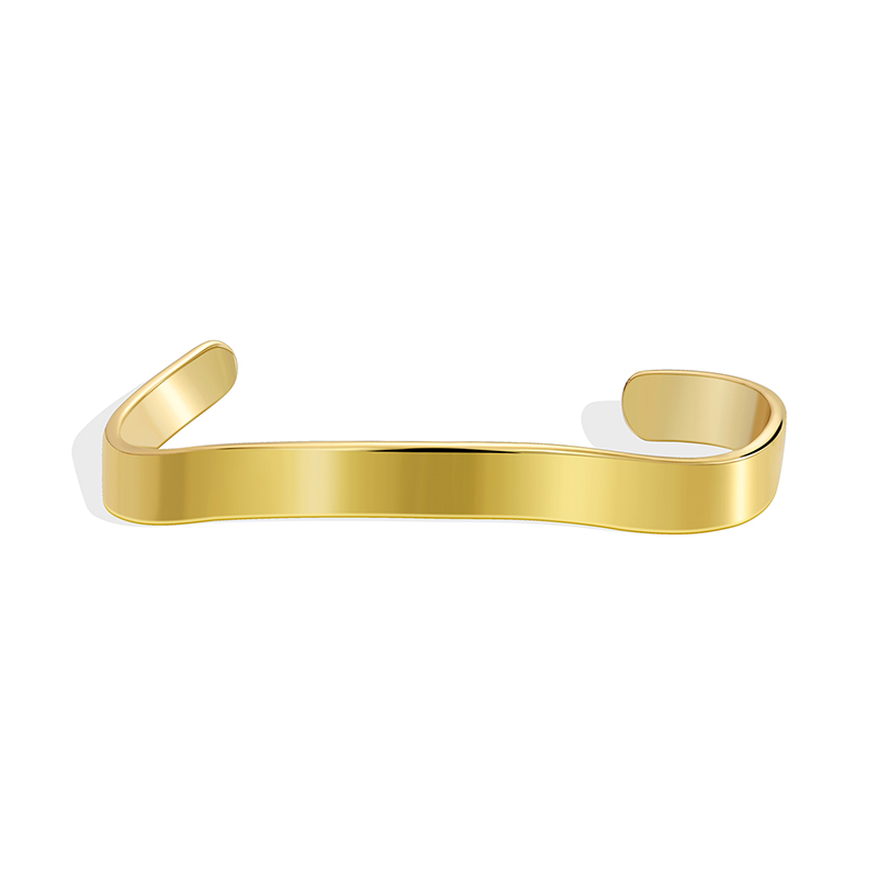 Modern Style Classic Style Commute Solid Color Copper Irregular Twist Plating 18k Gold Plated Cuff Bracelets display picture 8
