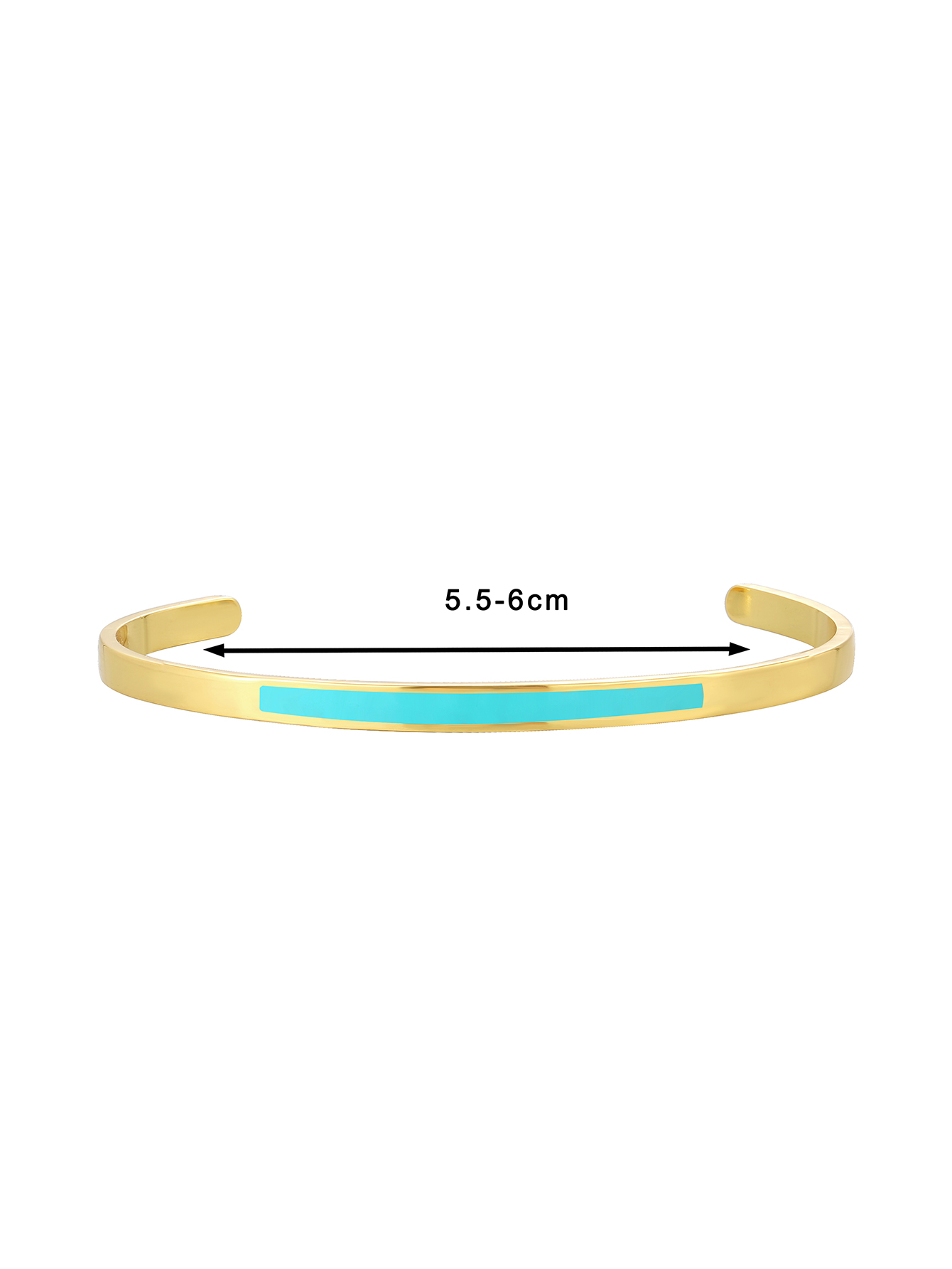 Simple Style Solid Color Copper Enamel Plating 18k Gold Plated Cuff Bracelets display picture 3