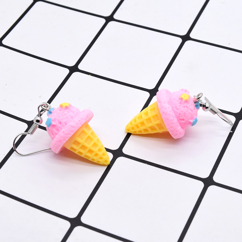 1 Pair Cute Sweet Simple Style Cartoon Resin Drop Earrings display picture 3
