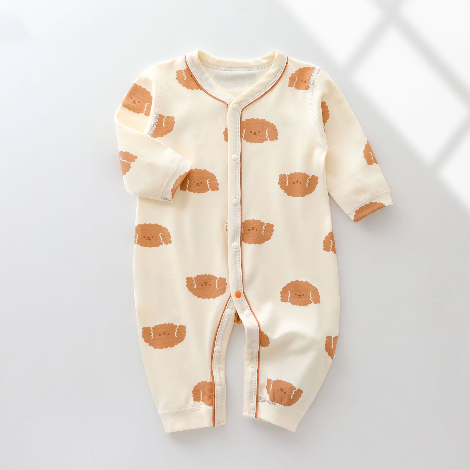 Casual Animal Flower Bow Knot Cotton Baby Rompers display picture 3