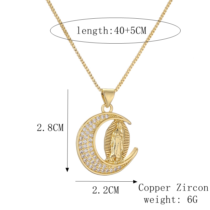 Simple Style Heart Shape Copper Plating Inlay Zircon Gold Plated Pendant Necklace display picture 5