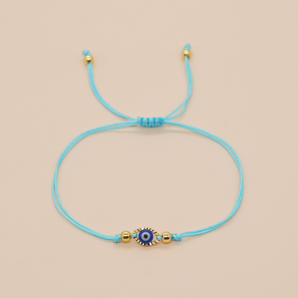Simple Style Devil's Eye Rope Braid Women's Drawstring Bracelets display picture 4
