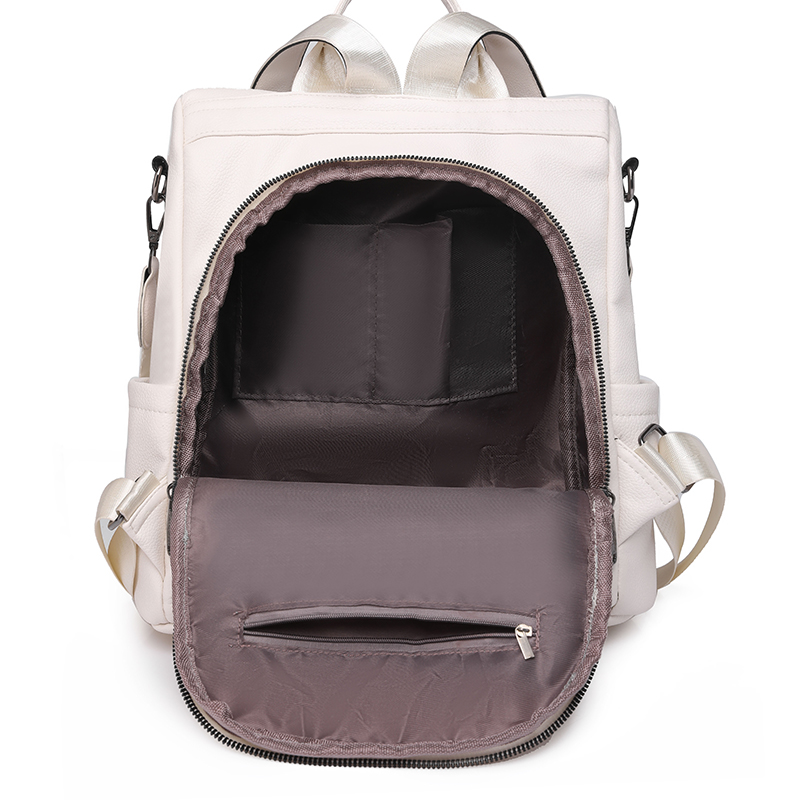 Solid Color Holiday Travel Women's Backpack display picture 5