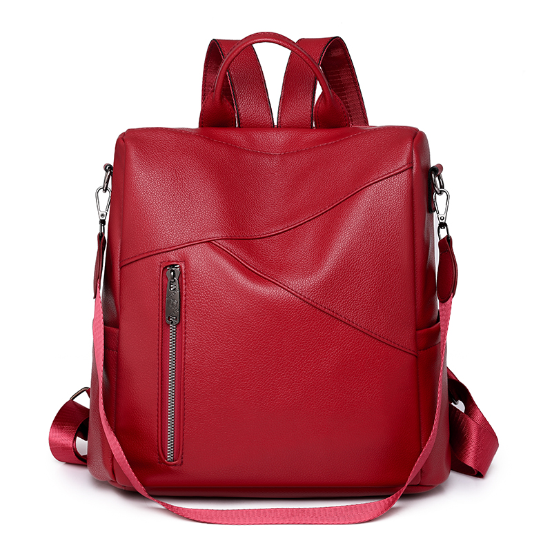 Solid Color Holiday Travel Women's Backpack display picture 10