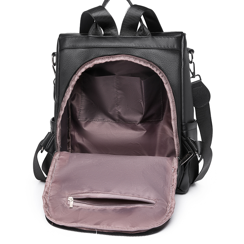 Solid Color Holiday Travel Women's Backpack display picture 11