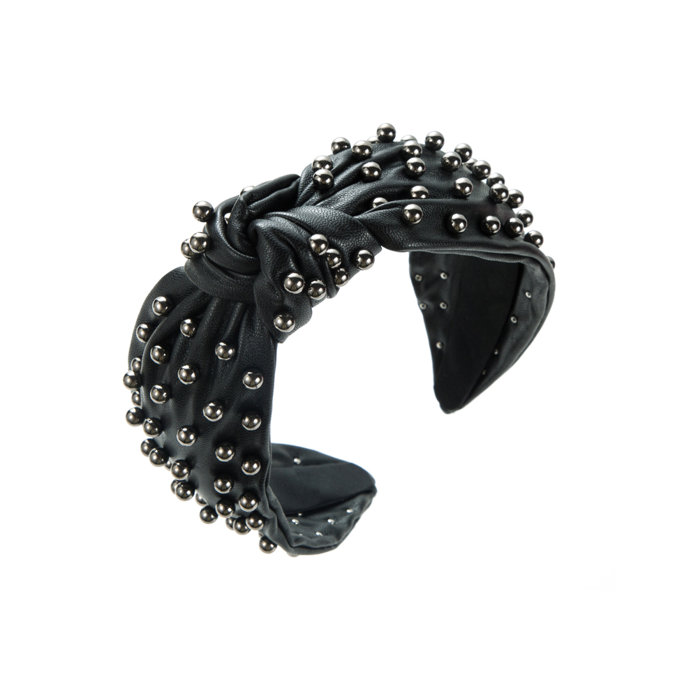 Elegant Luxurious Irregular Cloth Inlay Artificial Pearls Hair Band display picture 6