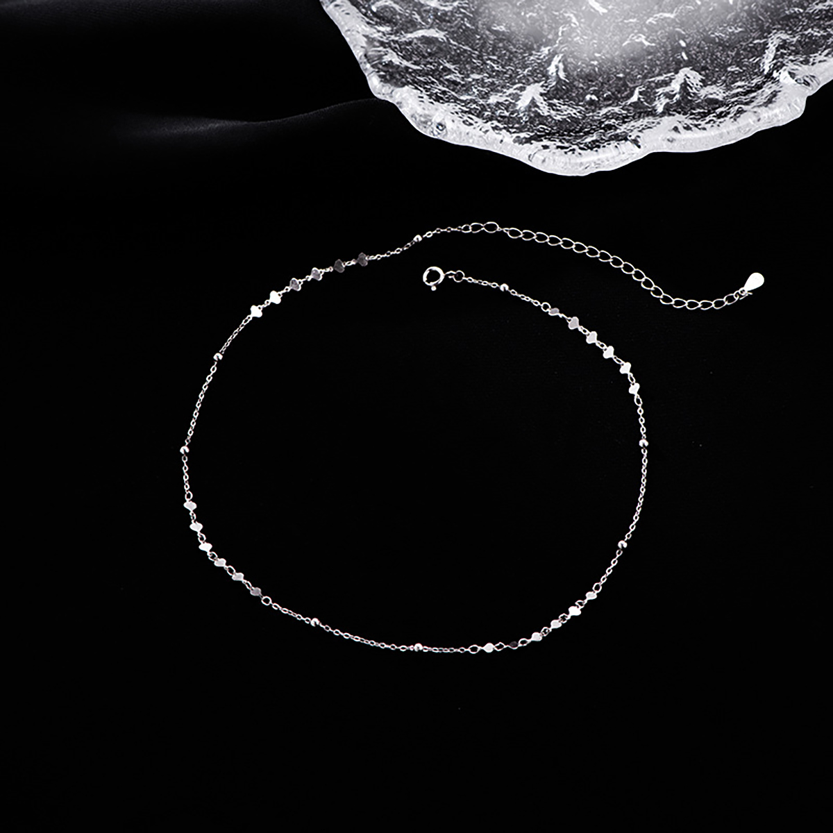 Casual Elegant Sweet Round Sterling Silver Plating Gold Plated Silver Plated Necklace display picture 1