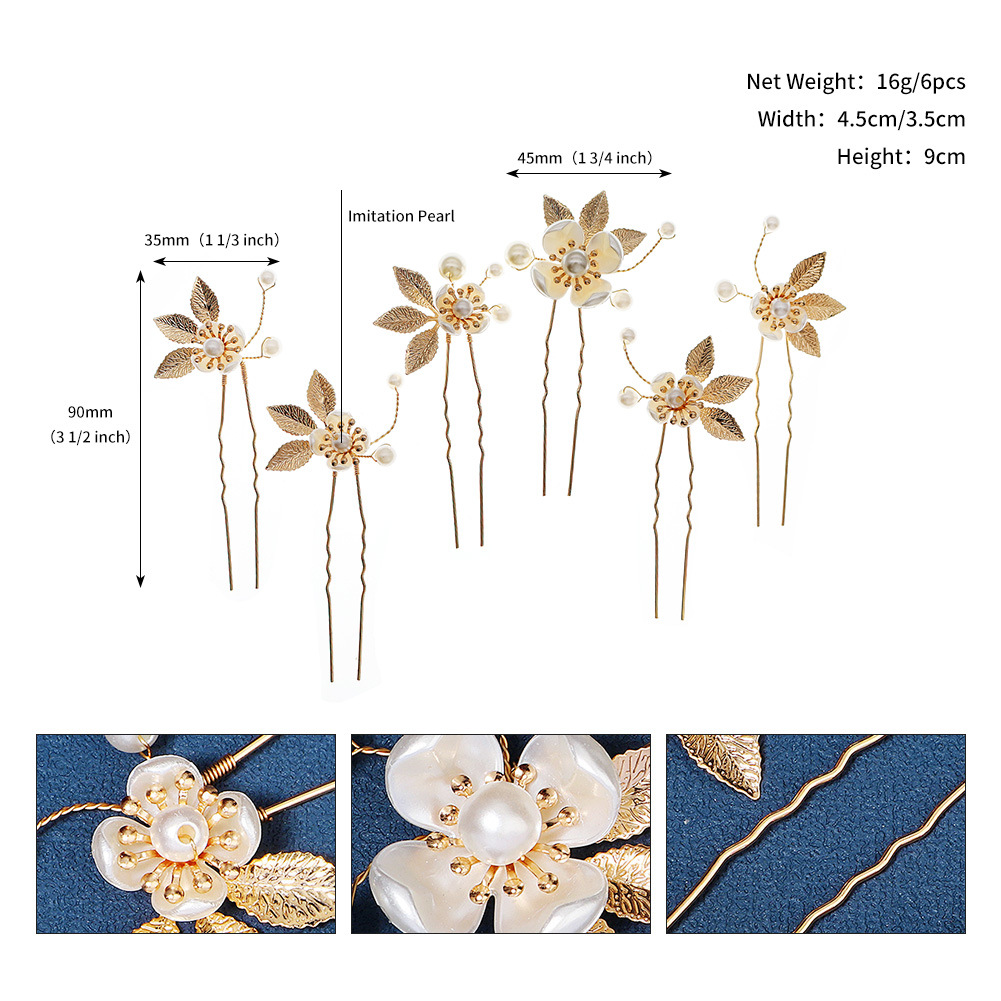 Retro Flower Alloy Hairpin display picture 1