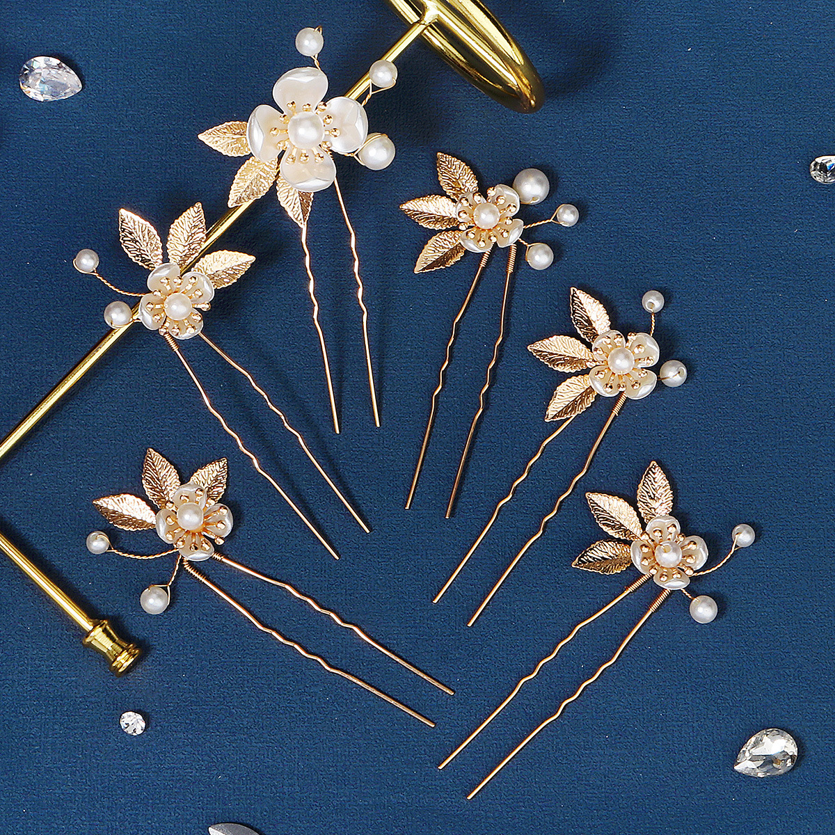 Retro Flower Alloy Hairpin display picture 2