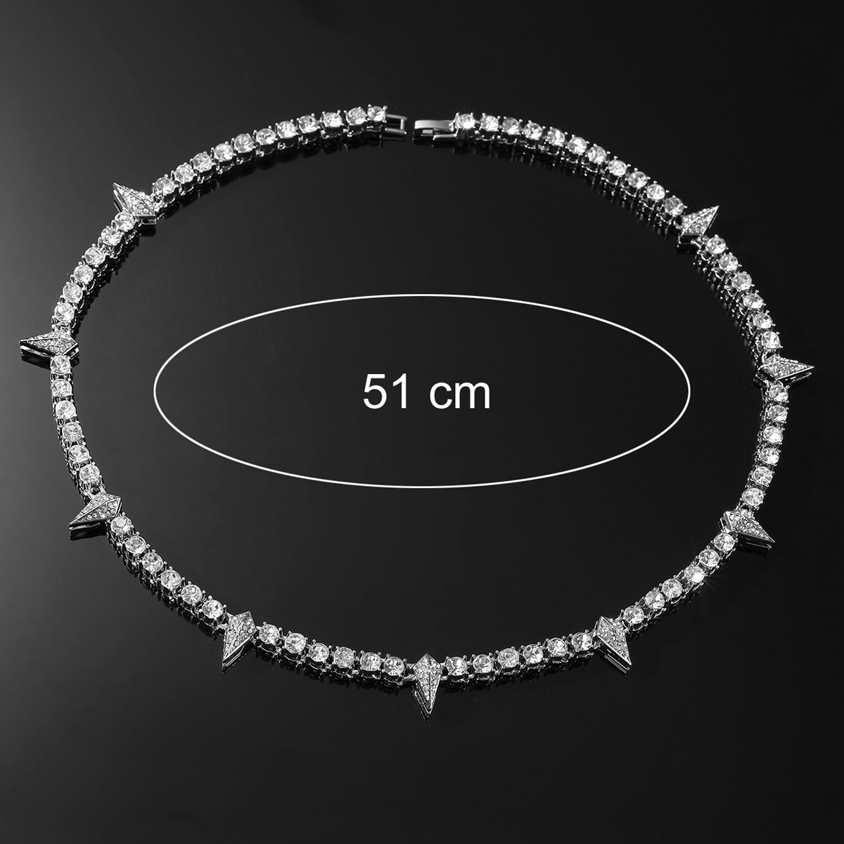 Classic Style Geometric Alloy Inlay Rhinestones Men's Bracelets Necklace display picture 8