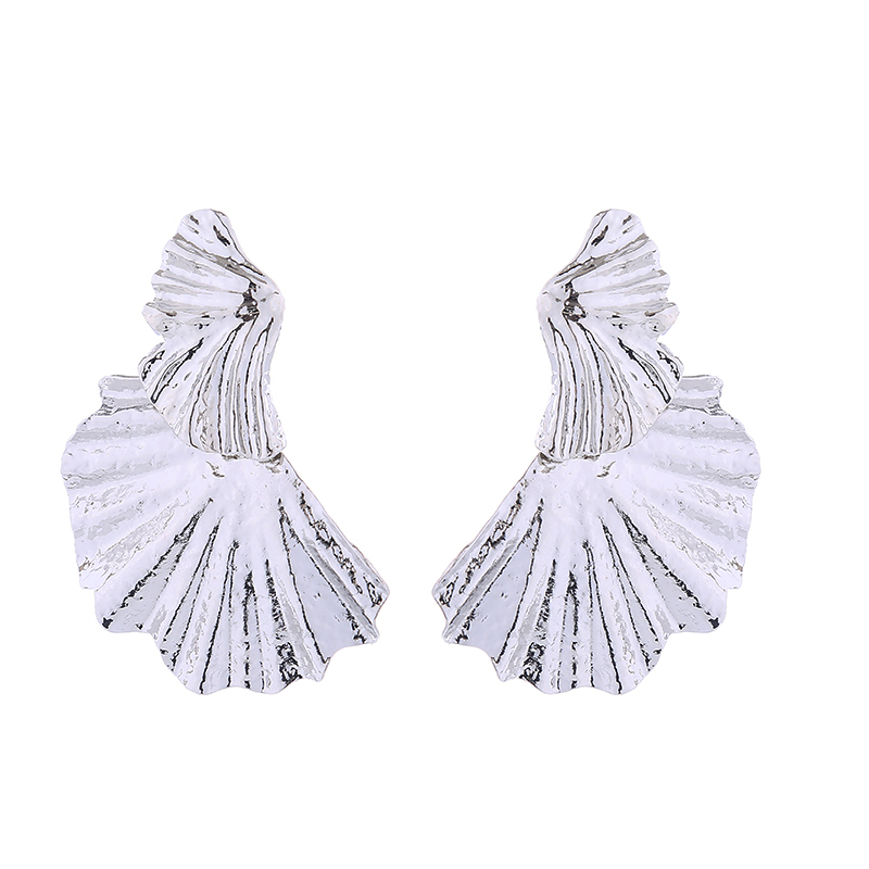 Wholesale Jewelry Lady Ginkgo Leaf Alloy Gold Plated Silver Plated Plating Ear Studs display picture 6