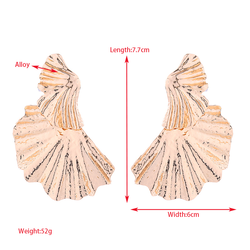 Wholesale Jewelry Lady Ginkgo Leaf Alloy Gold Plated Silver Plated Plating Ear Studs display picture 1