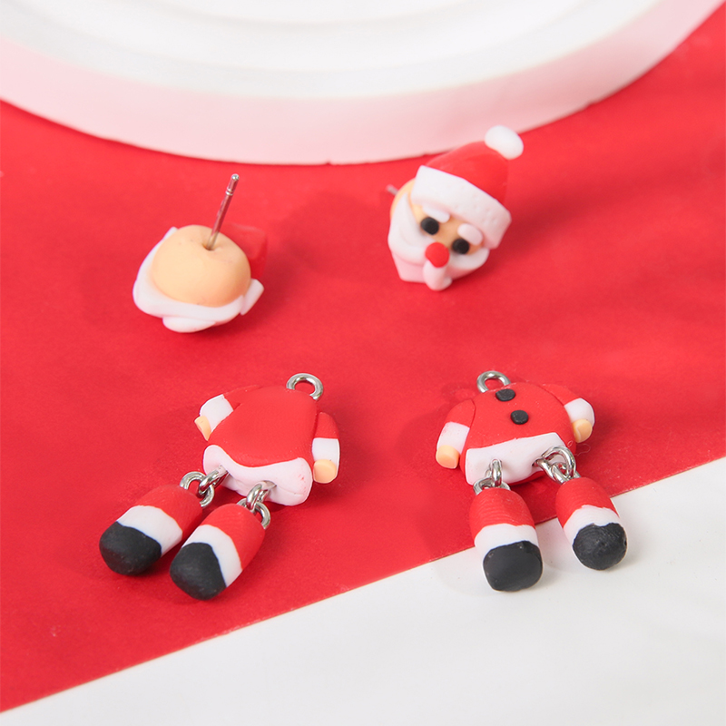 1 Pair Christmas Streetwear Santa Claus Snowflake Elk Arylic Wood Drop Earrings Earrings Ear Studs display picture 15