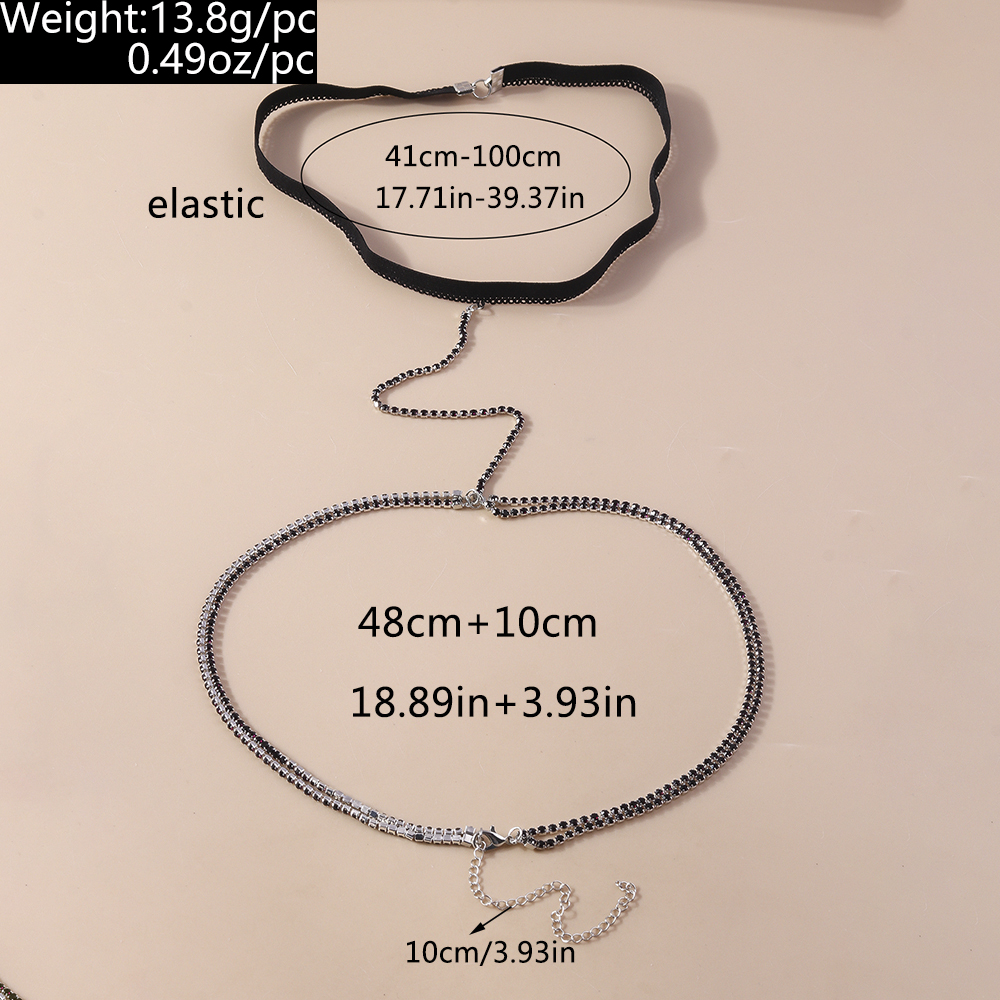 Sexy Solid Color Zinc Alloy Women's Body Chain display picture 2