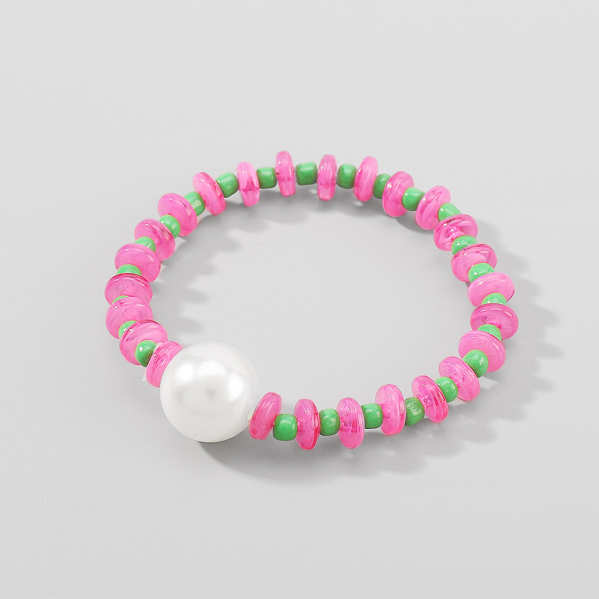Bohemian Sweet Simple Style Geometric Imitation Pearl Seed Bead Women's Bracelets display picture 1