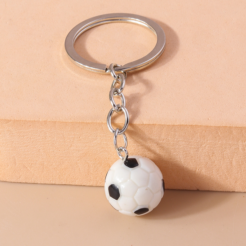 Modern Style Basketball Football Zinc Alloy Bag Pendant Keychain display picture 5