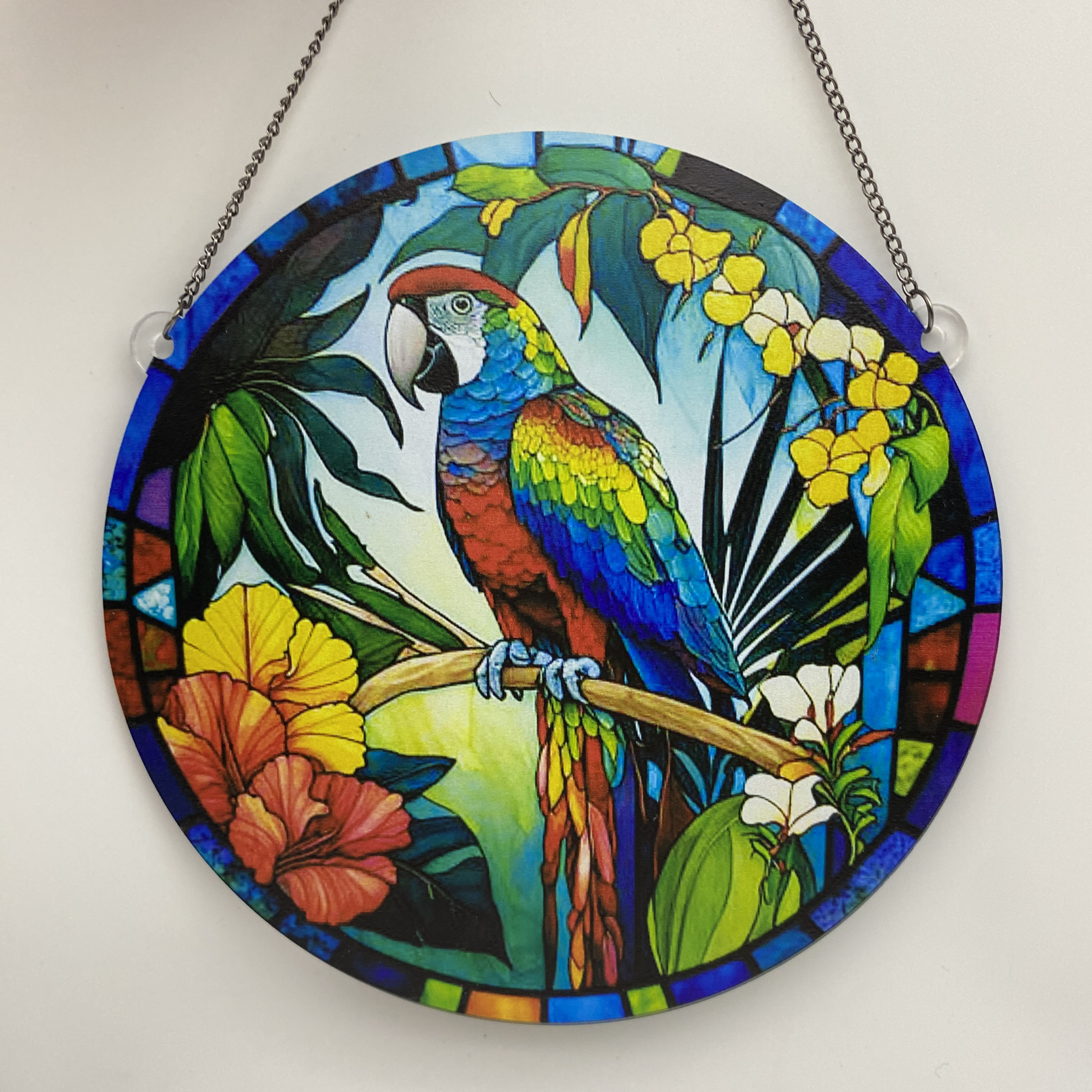 Modern Style Flower Parrot Arylic Pendant Artificial Decorations display picture 4