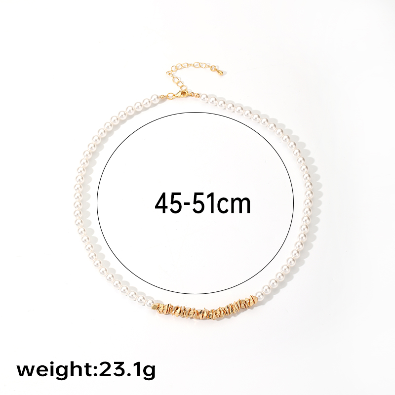 Retro Commute Irregular Flower Copper Beaded Plating Inlay Freshwater Pearl 18k Gold Plated Pendant Necklace Necklace display picture 8