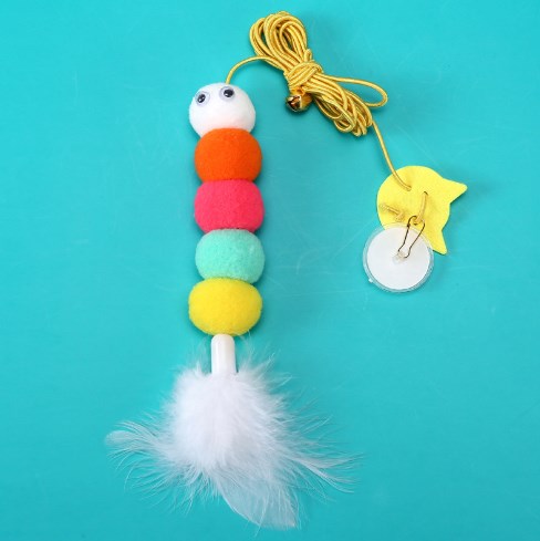 New Hanging Cat Teaser Toy Hanging Door Elastic String Cat Teaser Toy Feather Little Mouse Cat Teaser Self-hi Relieving Stuffy display picture 1