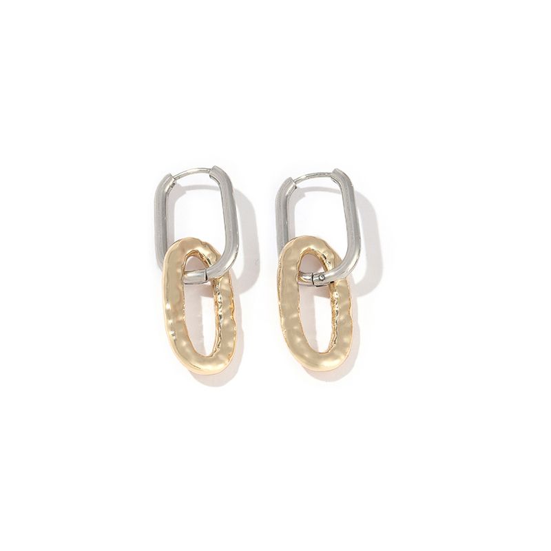 1 Pair Elegant Geometric Heart Shape Polishing Plating 304 Stainless Steel Copper Earrings display picture 6