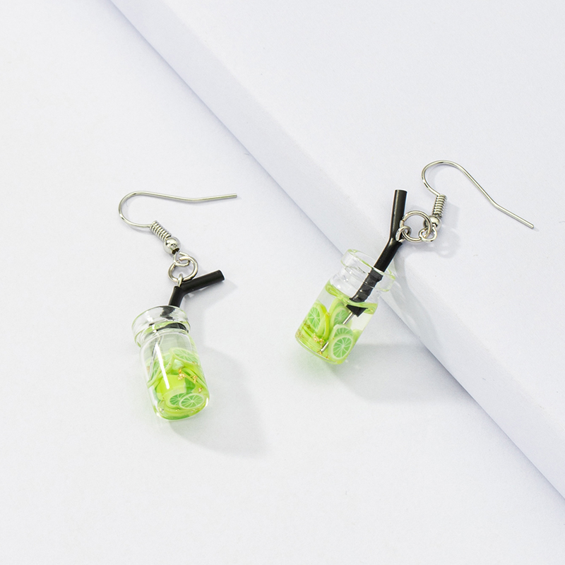 1 Pair Basic Commute Cup Glass Drop Earrings display picture 6