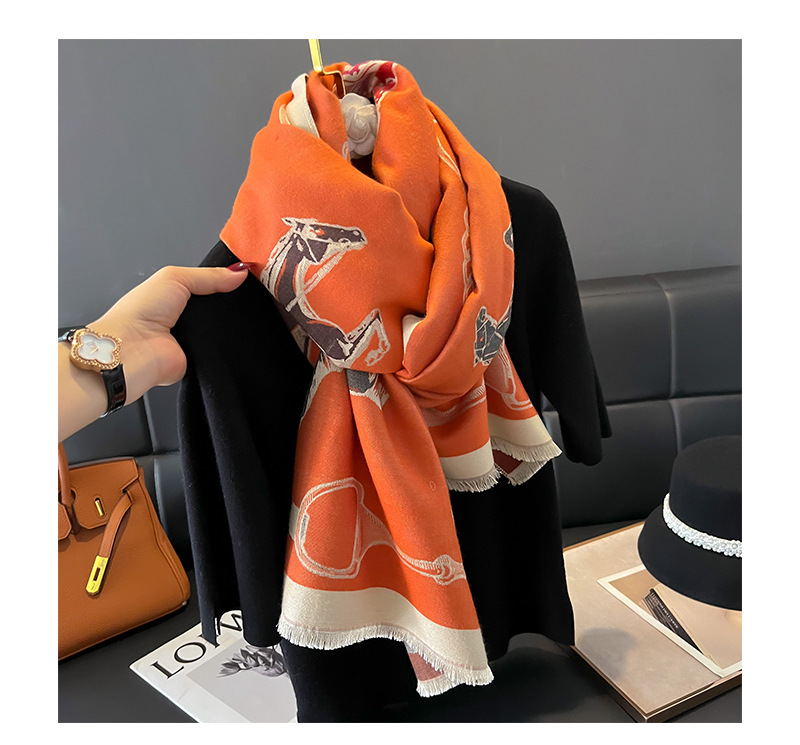 Women's Lady Printing Imitation Cashmere Scarf display picture 1