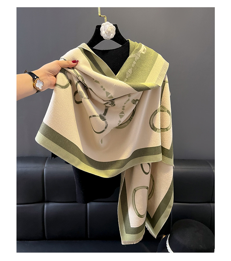 Women's Simple Style Printing Imitation Cashmere Scarf display picture 7