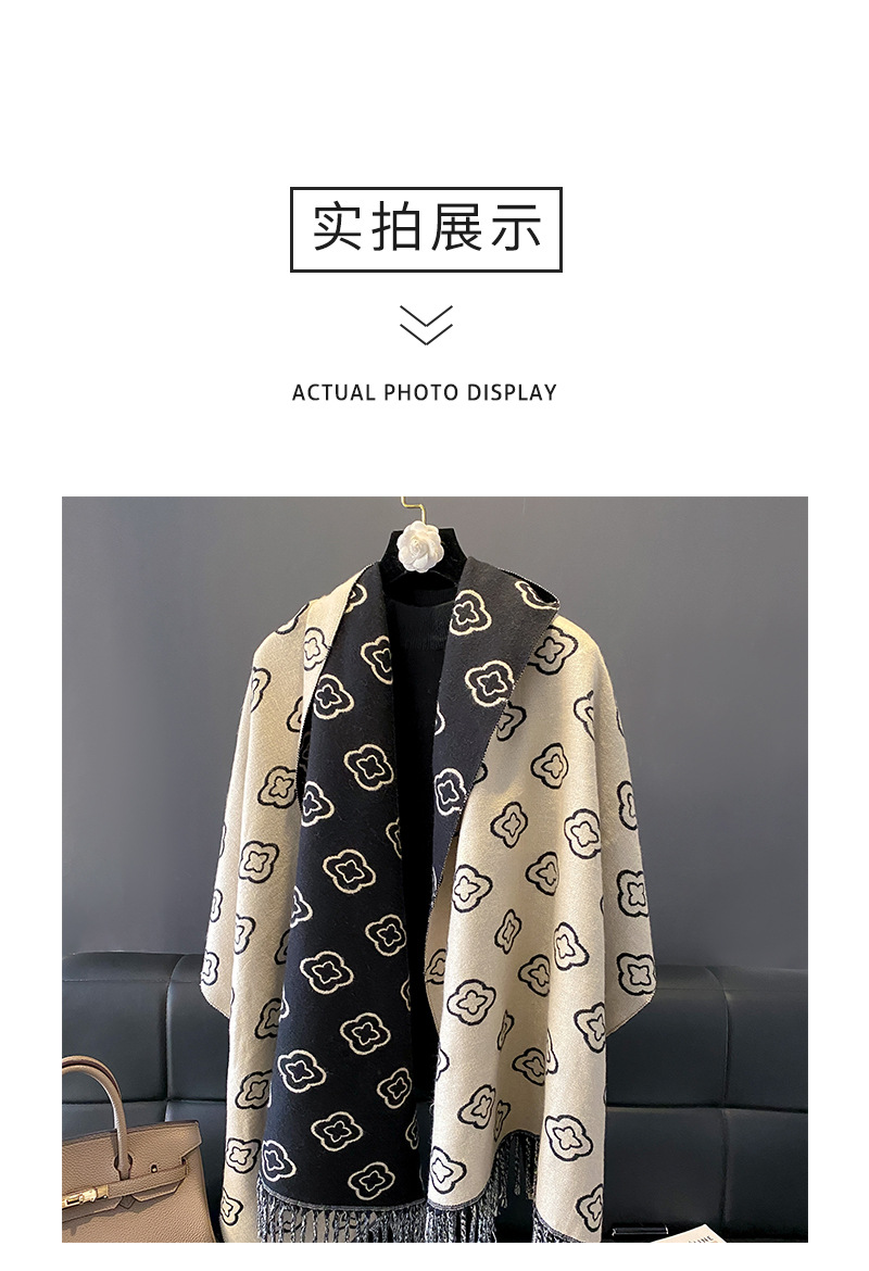 Women's Simple Style Printing Imitation Cashmere Scarf display picture 1