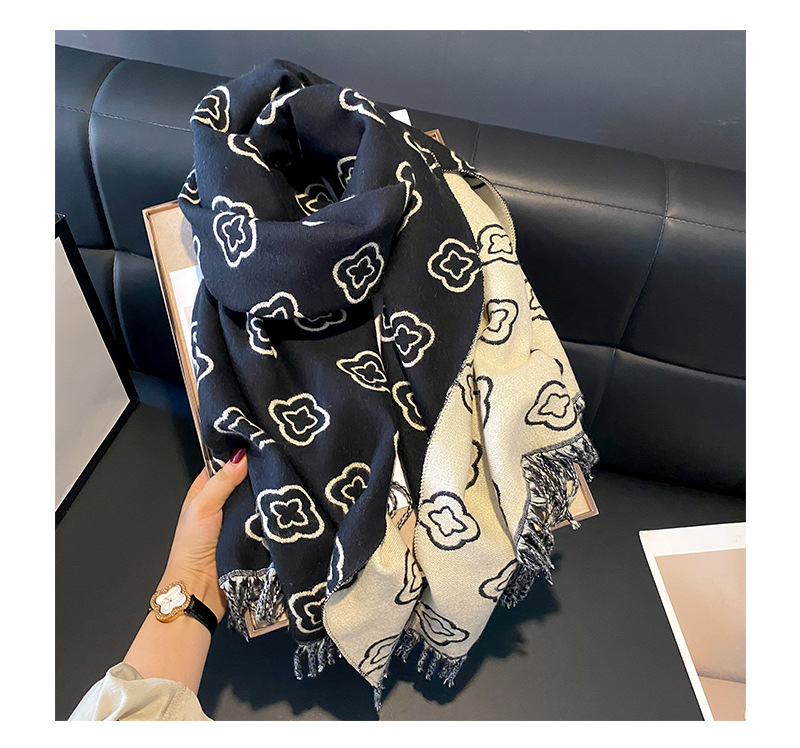 Women's Simple Style Printing Imitation Cashmere Scarf display picture 3
