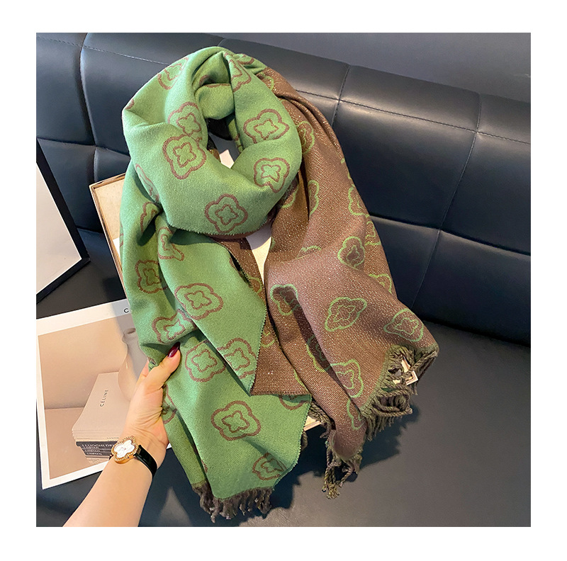 Women's Simple Style Printing Imitation Cashmere Scarf display picture 14