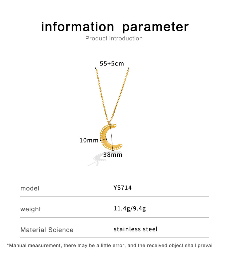 Acier Inoxydable 304 Plaqué Or 18K Style Vintage Placage Lune Ensemble De Bijoux display picture 1