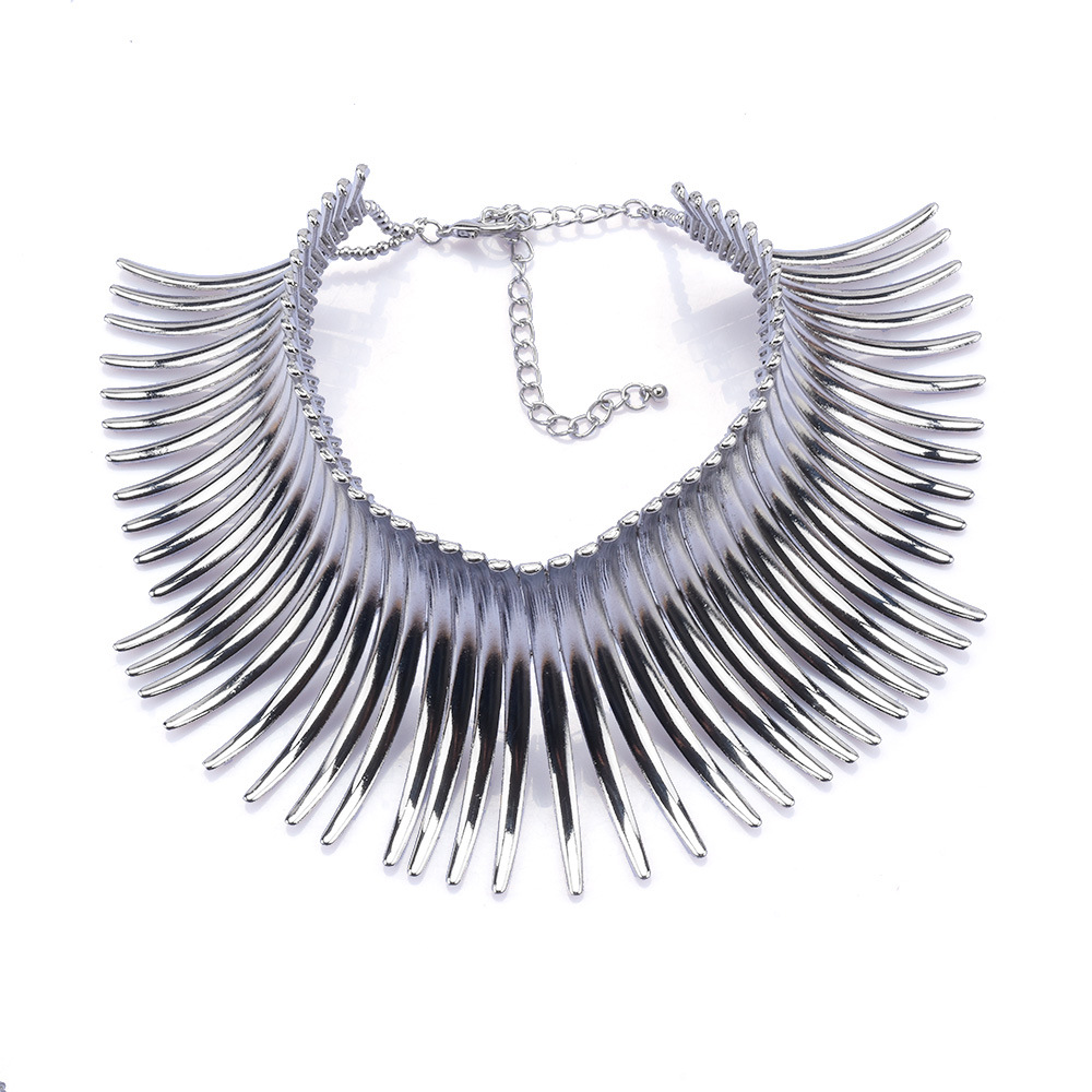 Exaggerated Lines Alloy Plating Women's Choker display picture 2