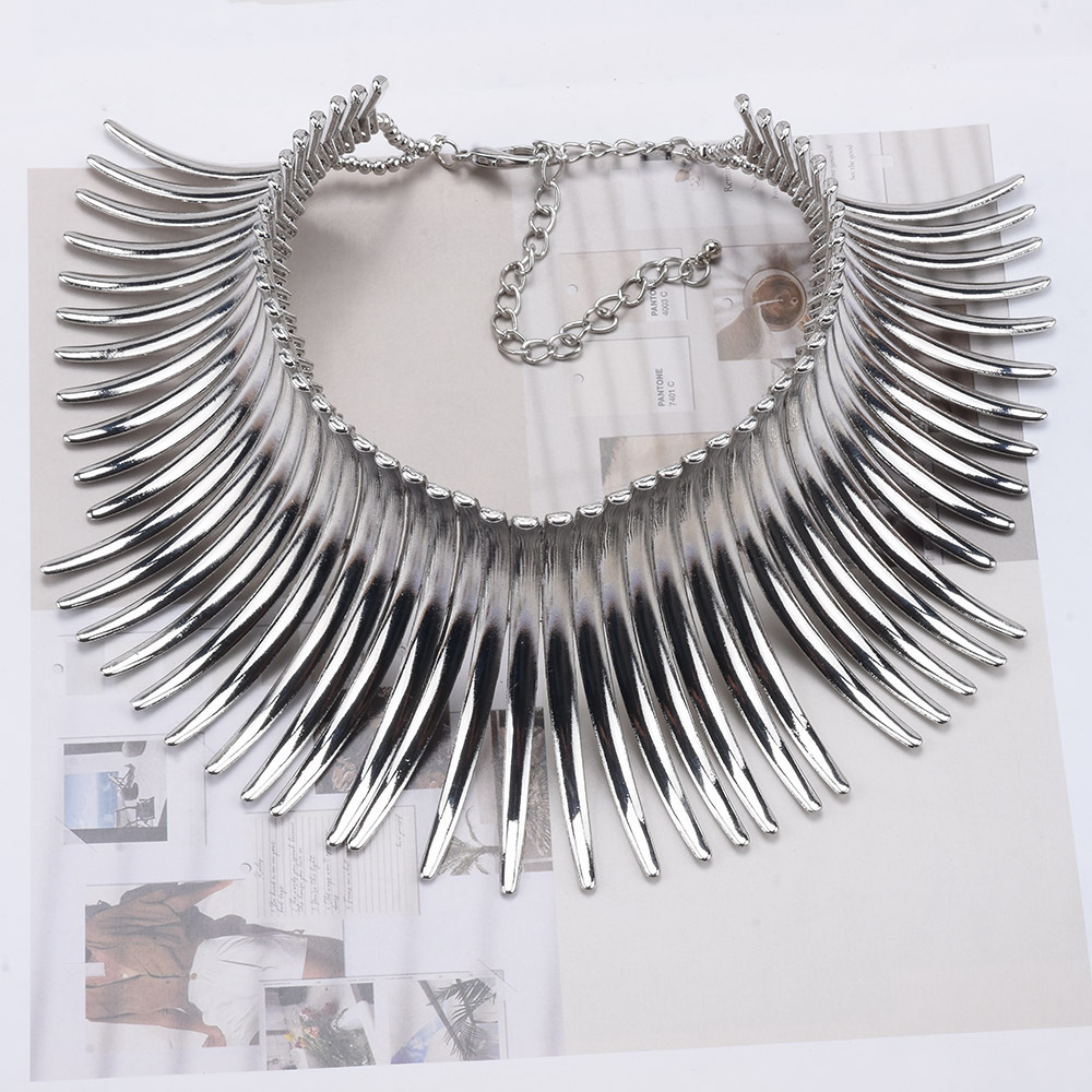 Exaggerated Lines Alloy Plating Women's Choker display picture 4