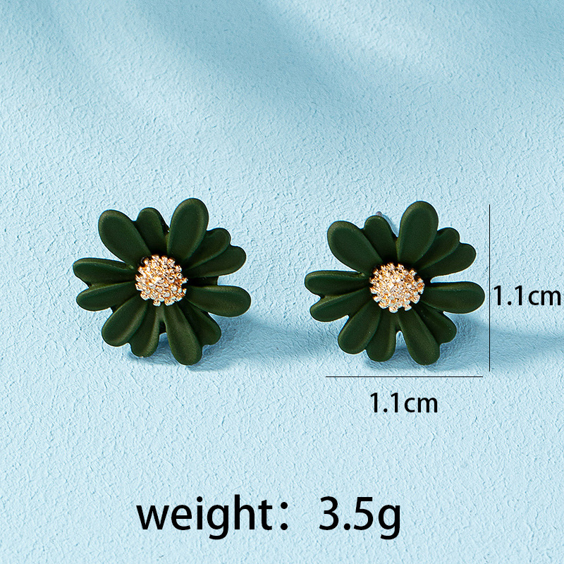 1 Pair Pastoral Flower Plating Alloy Ear Studs display picture 9