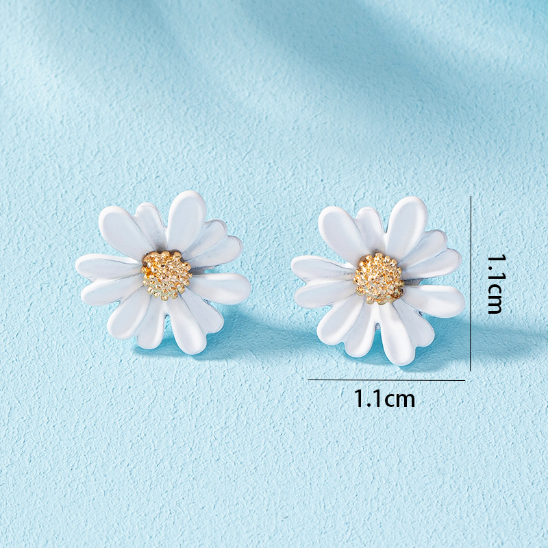 1 Pair Pastoral Flower Plating Alloy Ear Studs display picture 13