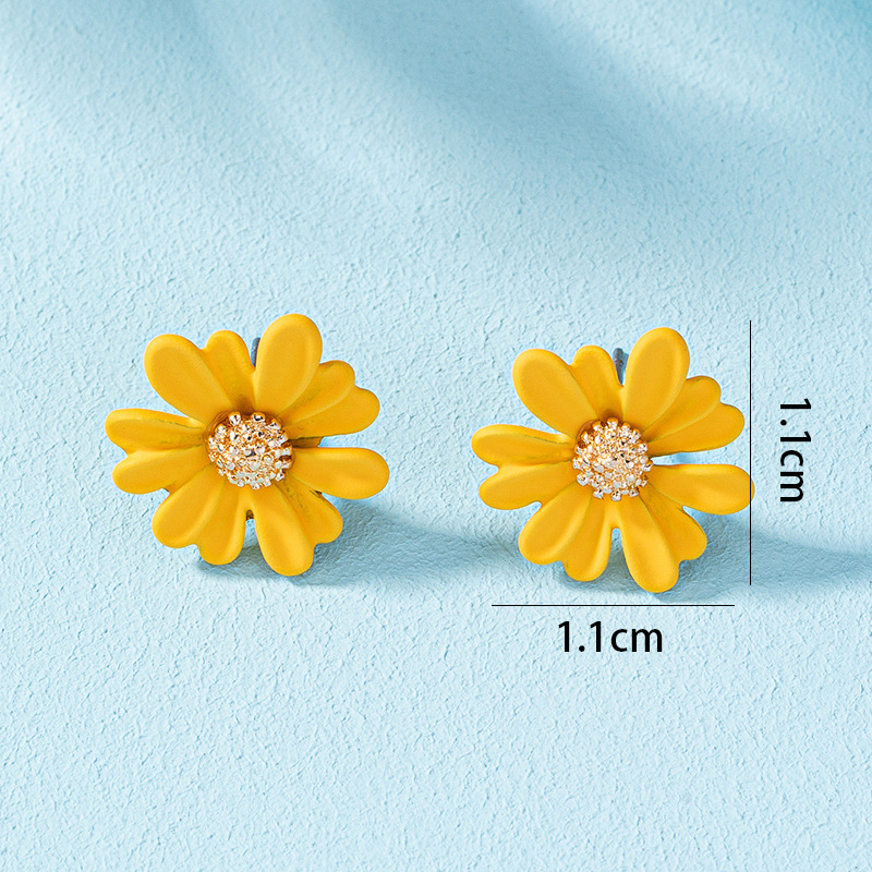 1 Pair Pastoral Flower Plating Alloy Ear Studs display picture 17